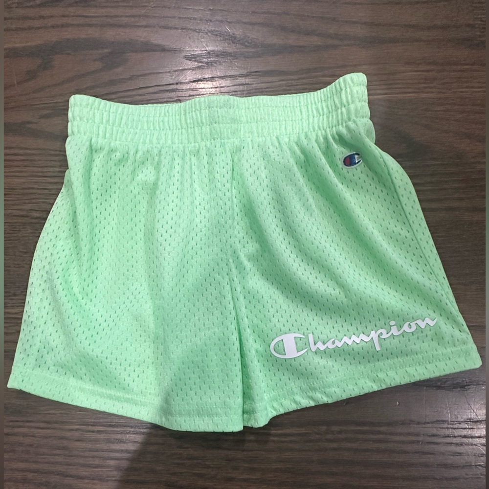 Champion Green Athletic Shorts Lightweight Performance Wear